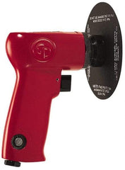 Chicago Pneumatic - 5" Max Disc, 14,000 RPM, Pneumatic Handheld Disc Sander - 21 CFM, 1/4" Inlet, 0.5 hp, 90 psi - Makers Industrial Supply