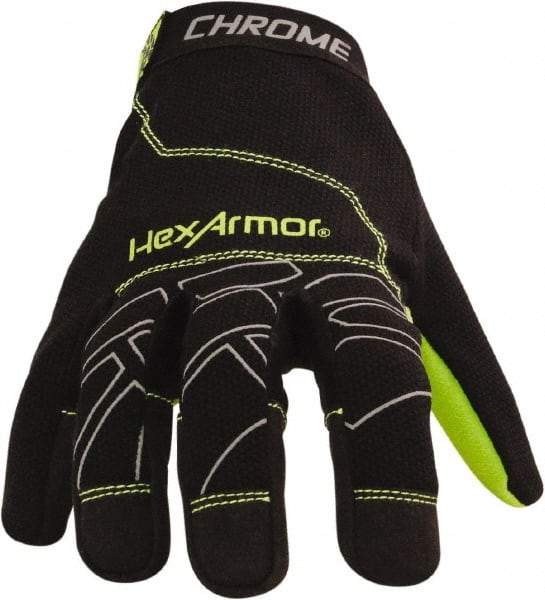 HexArmor - Size S, ANSI Cut Level A8, Puncture Level 2, Cut & Puncture Resistant Gloves - Uncoated Black/Gray, Paired - Makers Industrial Supply