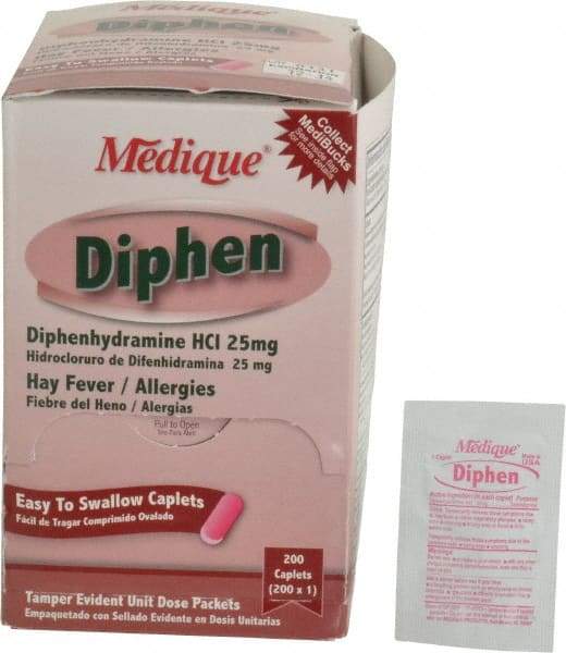 Medique - Diphen Tablets - Cold & Allergy Relief - Makers Industrial Supply