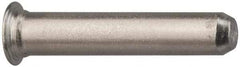 Electro Hardware - 0.205" Diam x 3/8" Long Self Clinching Pilot Pin - 300 Stainless Steel, Passivated Finish, Tapered End - Makers Industrial Supply