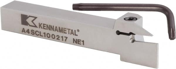 Kennametal - A4SC, Left Hand Cut, 34mm Max Workpc Diam, A4 G0300.. Insert, Indexable Cutoff Toolholder - 17mm Max Depth of Cut, 16mm Shank Width, 16mm Shank Height, 125mm OAL - Makers Industrial Supply