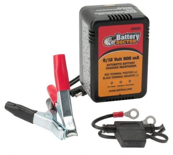 Battery Doctor - 6/12 Volt Automatic Charger/Maintainer - 900 mA - Makers Industrial Supply