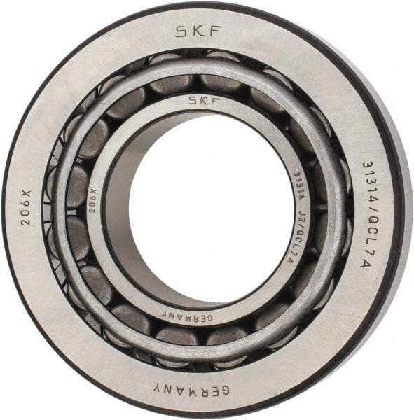 SKF - 70mm Bore Diam, 150mm OD, 38mm Wide, Tapered Roller Bearing - 187,000 N Dynamic Load Capacity, 220,000 N Static Load Capacity - Makers Industrial Supply