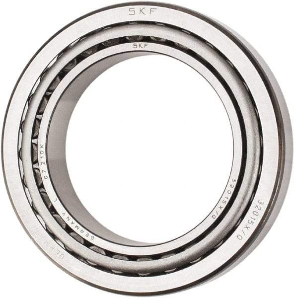 SKF - 75mm Bore Diam, 115mm OD, 25mm Wide, Tapered Roller Bearing - 106,000 N Dynamic Load Capacity, 163,000 N Static Load Capacity - Makers Industrial Supply