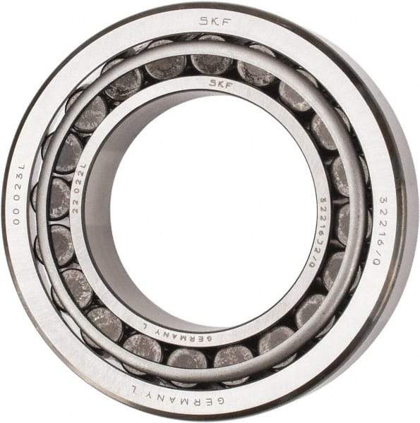 SKF - 80mm Bore Diam, 140mm OD, 35.25mm Wide, Tapered Roller Bearing - 187,000 N Dynamic Load Capacity, 245,000 N Static Load Capacity - Makers Industrial Supply