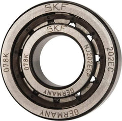 SKF - 15mm Bore Diam, 35mm Outside Diam, 11mm Wide Cylindrical Roller Bearing - 12,500 N Dynamic Capacity, 10,200 Lbs. Static Capacity - Makers Industrial Supply