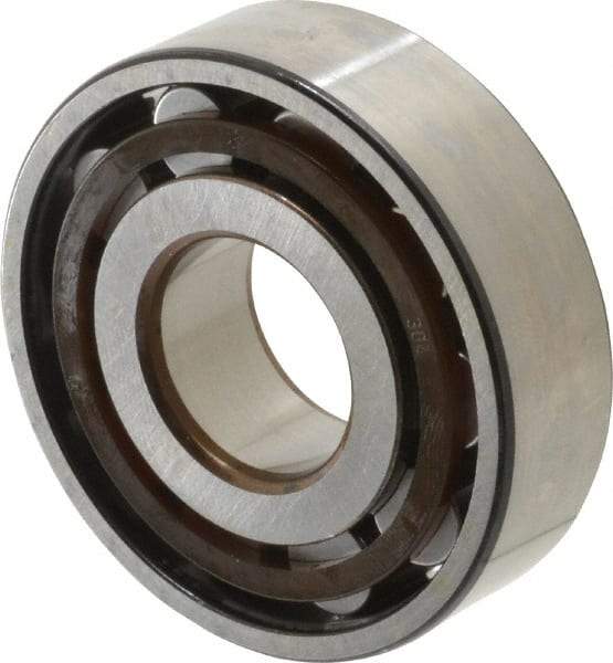 SKF - 20mm Bore Diam, 52mm Outside Diam, 15mm Wide Cylindrical Roller Bearing - 30,800 N Dynamic Capacity, 26,000 Lbs. Static Capacity - Makers Industrial Supply