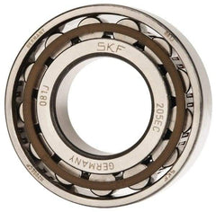 SKF - 25mm Bore Diam, 52mm Outside Diam, 15mm Wide Cylindrical Roller Bearing - 28,600 N Dynamic Capacity, 27,000 Lbs. Static Capacity - Makers Industrial Supply