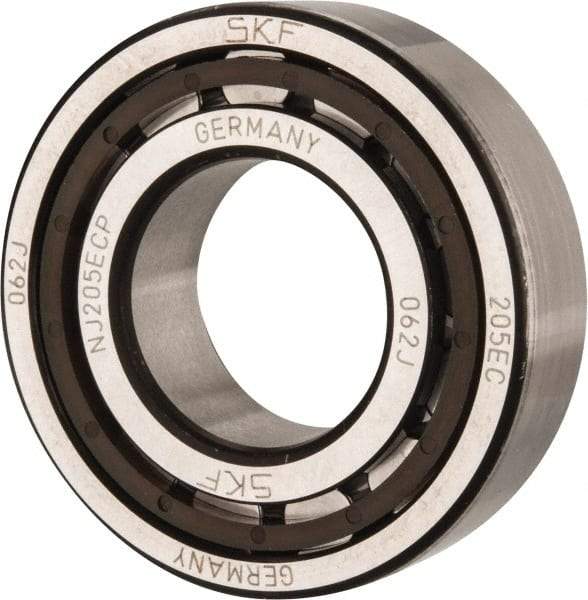 SKF - 25mm Bore Diam, 52mm Outside Diam, 15mm Wide Cylindrical Roller Bearing - 28,600 N Dynamic Capacity, 27,000 Lbs. Static Capacity - Makers Industrial Supply