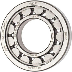 SKF - 30mm Bore Diam, 62mm Outside Diam, 16mm Wide Cylindrical Roller Bearing - 38,000 N Dynamic Capacity, 36,500 Lbs. Static Capacity - Makers Industrial Supply