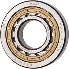 SKF - 30mm Bore Diam, 72mm Outside Diam, 19mm Wide Cylindrical Roller Bearing - 51,200 N Dynamic Capacity, 48,000 Lbs. Static Capacity - Makers Industrial Supply