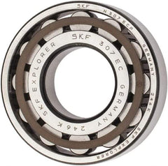 SKF - 35mm Bore Diam, 80mm Outside Diam, 21mm Wide Cylindrical Roller Bearing - 64,400 N Dynamic Capacity, 63,000 Lbs. Static Capacity - Makers Industrial Supply