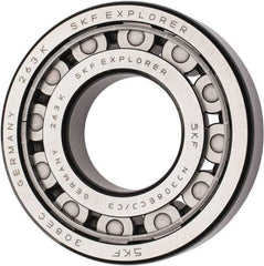 SKF - 40mm Bore Diam, 90mm Outside Diam, 23mm Wide Cylindrical Roller Bearing - 80,900 N Dynamic Capacity, 78,000 Lbs. Static Capacity - Makers Industrial Supply