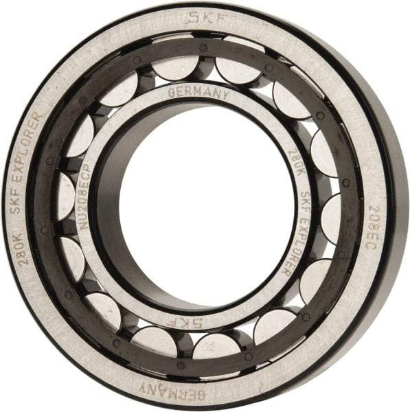 SKF - 40mm Bore Diam, 80mm Outside Diam, 18mm Wide Cylindrical Roller Bearing - 53,900 N Dynamic Capacity, 53,000 Lbs. Static Capacity - Makers Industrial Supply