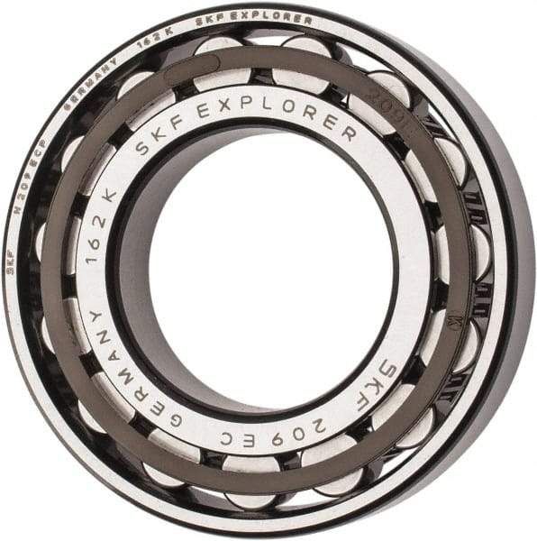 SKF - 45mm Bore Diam, 85mm Outside Diam, 19mm Wide Cylindrical Roller Bearing - 60,500 N Dynamic Capacity, 64,000 Lbs. Static Capacity - Makers Industrial Supply