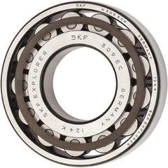 SKF - 45mm Bore Diam, 100mm Outside Diam, 25mm Wide Cylindrical Roller Bearing - 99,000 N Dynamic Capacity, 100,000 Lbs. Static Capacity - Makers Industrial Supply