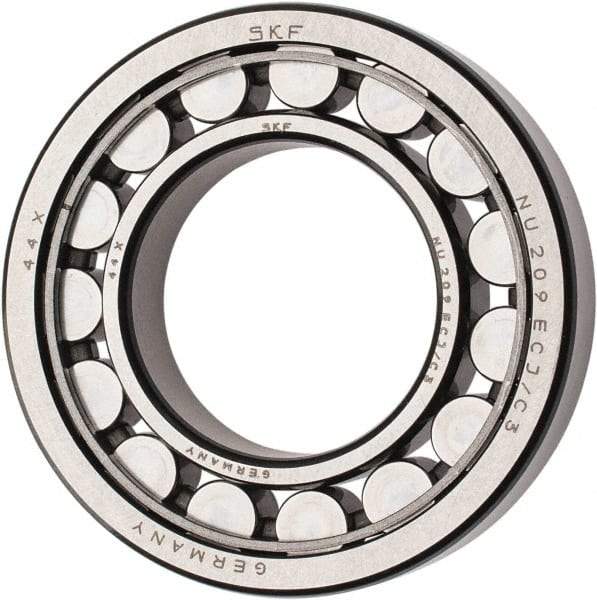 SKF - 45mm Bore Diam, 85mm Outside Diam, 19mm Wide Cylindrical Roller Bearing - 60,500 N Dynamic Capacity, 64,000 Lbs. Static Capacity - Makers Industrial Supply