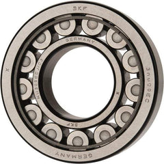 SKF - 45mm Bore Diam, 100mm Outside Diam, 25mm Wide Cylindrical Roller Bearing - 99,000 N Dynamic Capacity, 100,000 Lbs. Static Capacity - Makers Industrial Supply