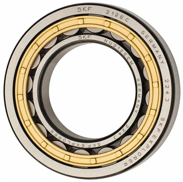 SKF - 60mm Bore Diam, 110mm Outside Diam, 22mm Wide Cylindrical Roller Bearing - 93,500 N Dynamic Capacity, 102,000 Lbs. Static Capacity - Makers Industrial Supply