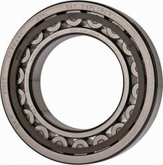 SKF - 75mm Bore Diam, 130mm Outside Diam, 25mm Wide Cylindrical Roller Bearing - 130,000 N Dynamic Capacity, 156,000 Lbs. Static Capacity - Makers Industrial Supply