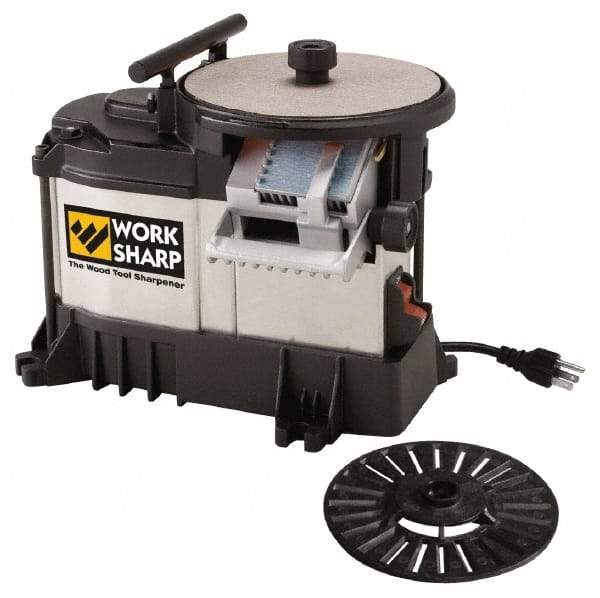 Work Sharp - 2 Inch Wide Tool Compatibility, 5.9055 Inch Wheel Diameter, Straight Cutting Tool Sharpener - 1/5 hp, 115 Voltage - Makers Industrial Supply