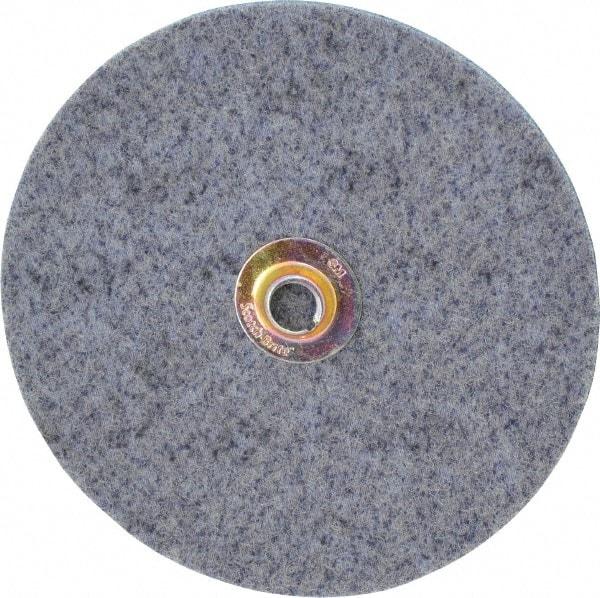 3M - 7" Coarse Grade Ceramic Deburring Disc - Quick Change Connection, Blue, 8,600 Max RPM - Makers Industrial Supply