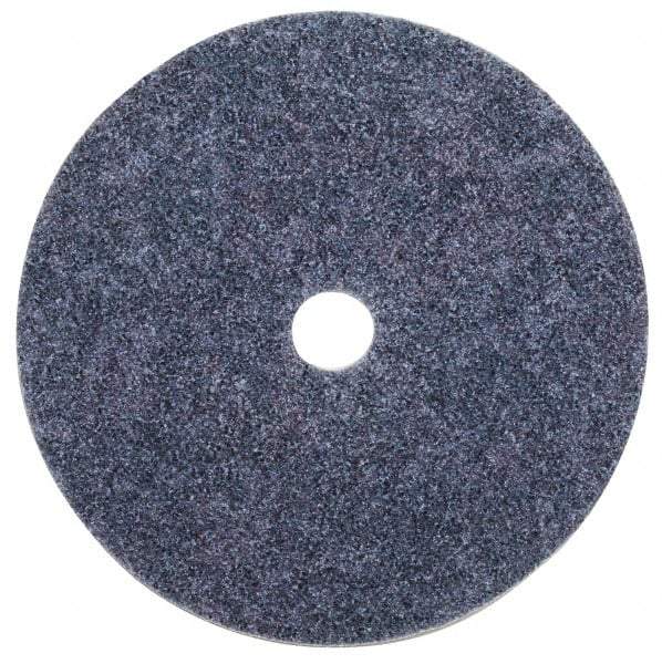 3M - 5" Coarse Grade Aluminum Oxide Deburring Disc - 7/8" Center Hole, Arbor Connection, Blue, 10,000 Max RPM - Makers Industrial Supply