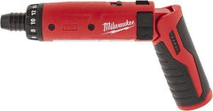 Milwaukee Tool - 4 Volts, Lithium-Ion Battery, Swivel Handle Cordless Screwdriver - 200, 600 RPM, 44 Inch/Lbs. Torque, 2 Speed - Makers Industrial Supply