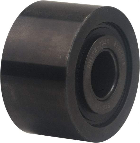 Accurate Bushing - 25mm Bore, 80mm Roller Diam x 44mm Width, Carbon Steel Yoke Cam Follower - 63,500 N Dynamic Load Capacity, 46mm Overall Width - Makers Industrial Supply