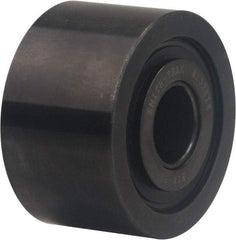 Accurate Bushing - 30mm Bore, 100mm Roller Diam x 54mm Width, Carbon Steel Yoke Cam Follower - 78,200 N Dynamic Load Capacity, 56mm Overall Width - Makers Industrial Supply