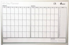 Ability One - 2" High x 26" Wide Dry Erase - Mylar Laminated, 39" Deep, Includes Accessory Tray, Mounting Kit, Instructions & Four Dry Erase Markers (Black, Blue, Green, Red) - Makers Industrial Supply