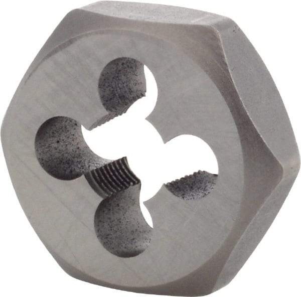 Union Butterfield - 1/8-27 NPT, 1-1/16" Hex, Right Hand, Hex Rethreading Die - 3/8" Thick, Adjustable, Chromium Steel - Exact Industrial Supply