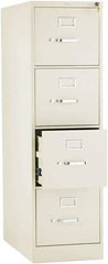 Hon - 15" Wide x 52" High x 26-1/2" Deep, 4 Drawer Vertical File with Lock - Steel, Putty - Makers Industrial Supply