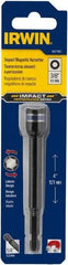 Irwin - 3/8" Magnetic Nutsetter - 1/4" Hex Drive, 4" OAL, 9/16" Socket Nose Diam - Makers Industrial Supply