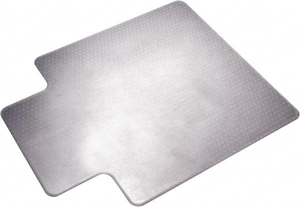 Ability One - 53" Long x 45" Wide, Chair Mat - Single Lip, Straight Edge Style - Makers Industrial Supply