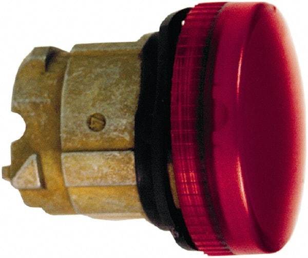 Schneider Electric - Red Lens LED Pilot Light - Round Lens, Shock Resistant, Vibration Resistant, Water Resistant - Makers Industrial Supply