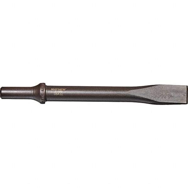 Mayhew - 3/4" Head Width, 7-1/2" OAL, Cold Chisel - Round Drive, Round Shank, Steel - Makers Industrial Supply