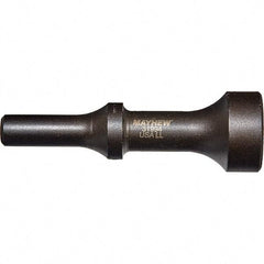 Mayhew - 1-1/4" Head Width, 4-1/4" OAL, Pneumatic Hammer - Round Drive, Round Shank, Steel - Makers Industrial Supply