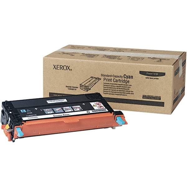 Xerox - Cyan Toner Cartridge - Use with Xerox Phaser 6180 - Makers Industrial Supply