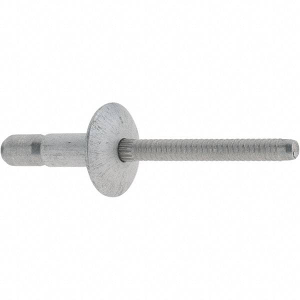 Marson - Truss Head Aluminum Structural Blind Rivet - Aluminum Mandrel, 0.062" to 0.27" Grip, 0.53" Head Diam, 0.191" to 0.201" Hole Diam, 0.415" Length Under Head, 3/16" Body Diam - Makers Industrial Supply