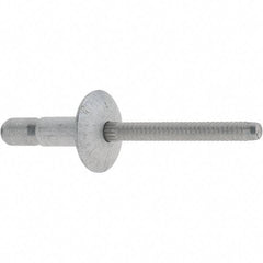 Marson - Truss Head Aluminum Structural Blind Rivet - Aluminum Mandrel, 0.062" to 0.27" Grip, 0.53" Head Diam, 0.191" to 0.201" Hole Diam, 0.415" Length Under Head, 3/16" Body Diam - Makers Industrial Supply