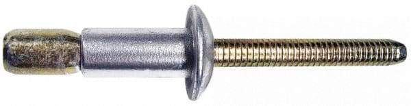 Marson - Countersunk Head Aluminum Structural Blind Rivet - Aluminum Mandrel, 1/8" to 0.331" Grip, 0.35" Head Diam, 0.191" to 0.201" Hole Diam, 0.41" Length Under Head, 3/16" Body Diam - Makers Industrial Supply