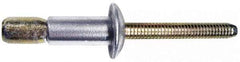 Marson - Protruding Head Steel Structural Blind Rivet - Steel Mandrel, 0.08" to 3/8" Grip, 0.53" Head Diam, 0.261" to 0.272" Hole Diam, 0.56" Length Under Head, 1/4" Body Diam - Makers Industrial Supply