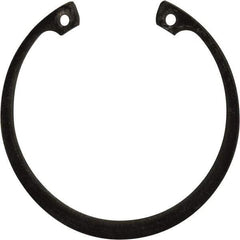 Rotor Clip - 0.078" Thick, Phosphate Finish, Steel Snap Internal Retaining Ring - 0.086" Groove Width, 0.074" Groove Depth, 2.648" Groove Diam, Grade 1060-1090 - Makers Industrial Supply