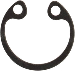 Rotor Clip - 0.015" Thick, Phosphate Finish, Steel Snap Internal Retaining Ring - 0.02" Groove Width, 0.009" Groove Depth, 0.268" Groove Diam, Grade 1060-1090 - Makers Industrial Supply