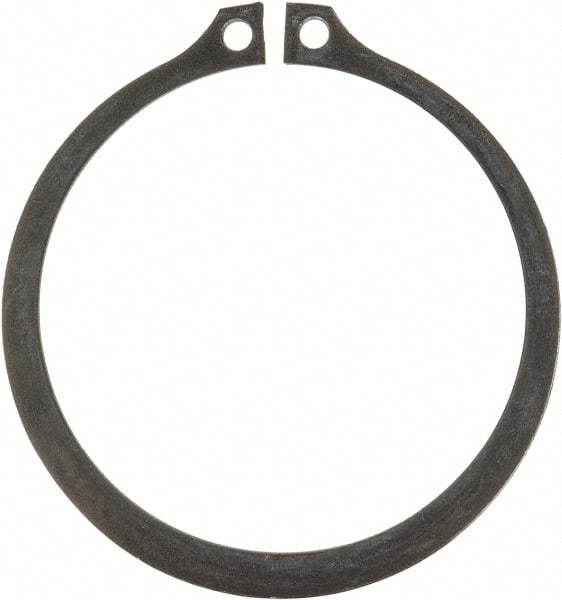 Rotor Clip - 2.36" Groove Diam, 2-1/2" Shaft Diam, Phosphate Steel, Snap External Retaining Rings - 0.086" Groove Width, 0.07" Groove Depth, 0.078" Ring Thickness, Grade 1060-1090 - Makers Industrial Supply