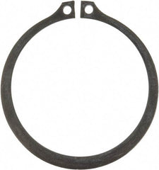 Rotor Clip - 2.36" Groove Diam, 2-1/2" Shaft Diam, Phosphate Steel, Snap External Retaining Rings - 0.086" Groove Width, 0.07" Groove Depth, 0.078" Ring Thickness, Grade 1060-1090 - Makers Industrial Supply