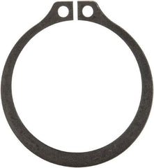 Rotor Clip - 1.65" Groove Diam, 1-3/4" Shaft Diam, Phosphate Steel, Snap External Retaining Rings - 0.068" Groove Width, 0.05" Groove Depth, 0.062" Ring Thickness, Grade 1060-1090 - Makers Industrial Supply