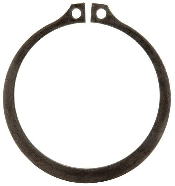 Rotor Clip - 2.12" Groove Diam, 2-1/4" Shaft Diam, Phosphate Steel, Snap External Retaining Rings - 0.086" Groove Width, 0.065" Groove Depth, 0.078" Ring Thickness, Grade 1060-1090 - Makers Industrial Supply