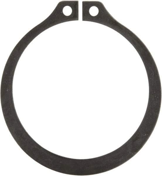 Rotor Clip - 1.291" Groove Diam, 1-3/8" Shaft Diam, Phosphate Steel, Snap External Retaining Rings - 0.056" Groove Width, 0.042" Groove Depth, 0.05" Ring Thickness, Grade 1060-1090 - Makers Industrial Supply